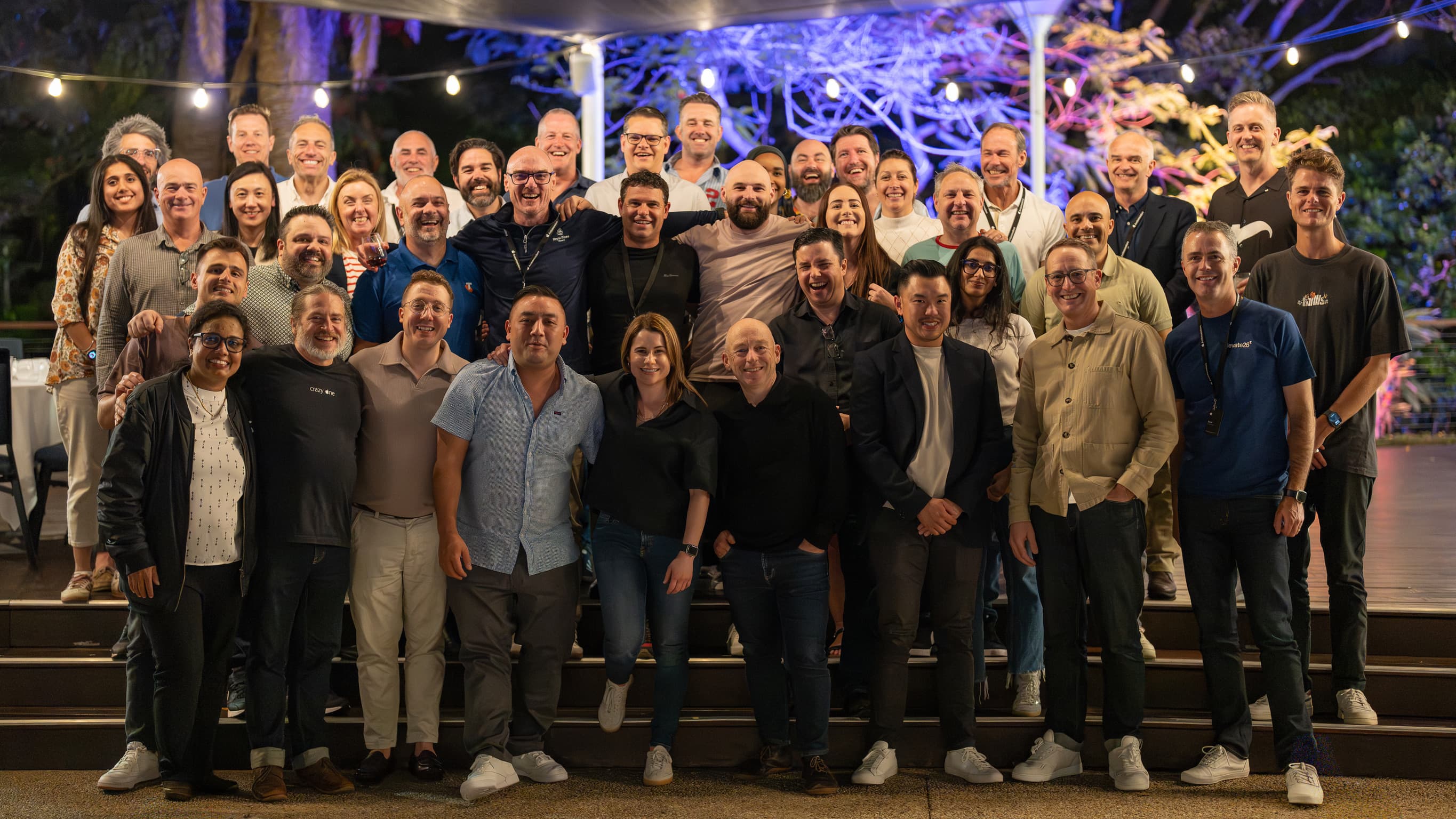 Apple Ambassadors participants gathered for a group photo.